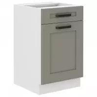 Szafka kuchenna Luna claygrey/biały 50D 1F 1S BB