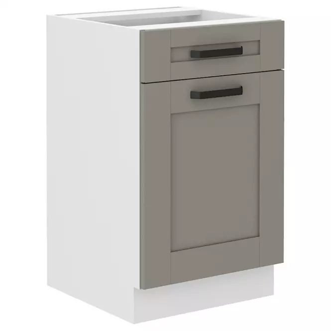 Szafka kuchenna Luna claygrey/biały 50D 1F 1S BB