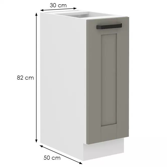 Szafka kuchenna Luna claygrey/biały 30D Cargo BB