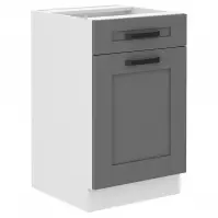 Szafka kuchenna Luna dustgrey/biały 50D 1F 1S BB