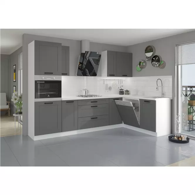 Szafka kuchenna Luna dustgrey/biały 15D Cargo BB,6