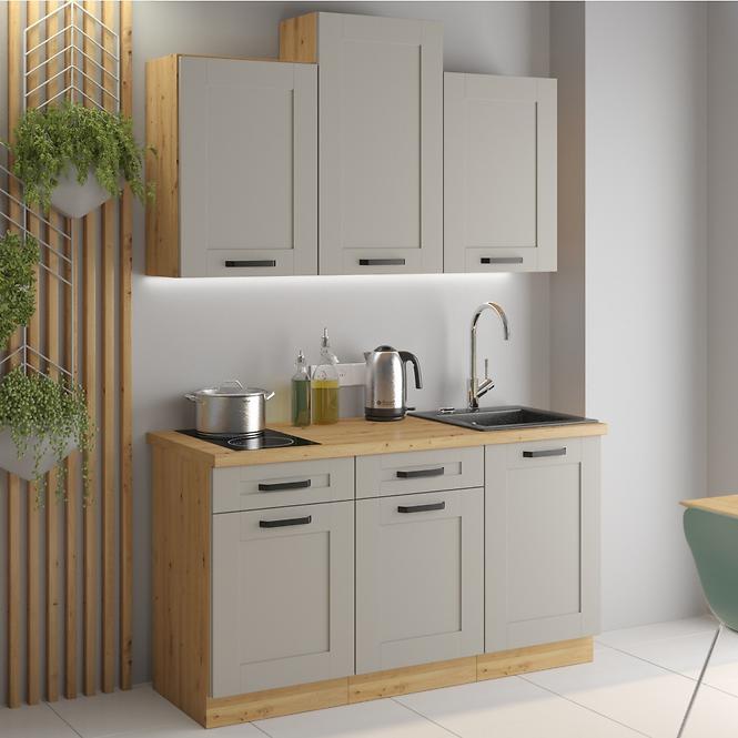 Szafka kuchenna Luna claygrey/artisan 60DKS-210 3S 1F
