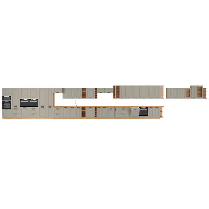 Szafka kuchenna Luna claygrey/artisan 60DKS-210 3S 1F