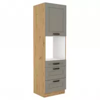 Szafka kuchenna Luna claygrey/artisan 60DPS-210 3S 1F
