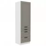 Szafka kuchenna Luna claygrey/biały 60DKS-210 3S 1F