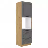 Szafka kuchenna Luna dustgrey/artisan 60DPS-210 3S 1F