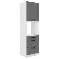 Szafka kuchenna Luna dustgrey/biały 60DPS-210 3S 1F
