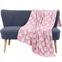 Kocyk Bella 37 jasny róż/ecru 120x150 Merkury Home