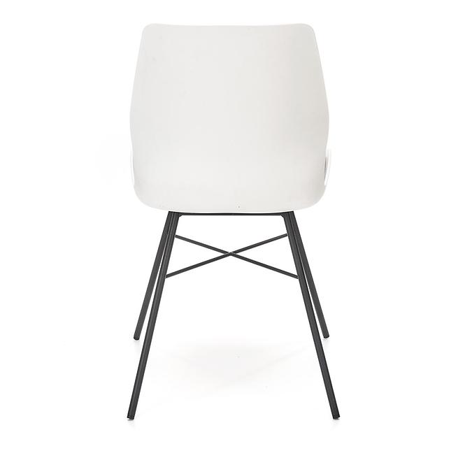 Krzesło K488 Tkanina/Poliprop./METAL Biały/Popiel