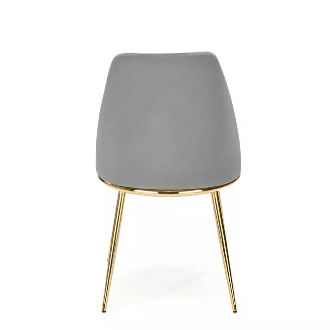 Krzesło K460 Velvet/Chrom Popiel