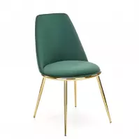 Krzesło K460 Velvet/Chrom C. Zielony