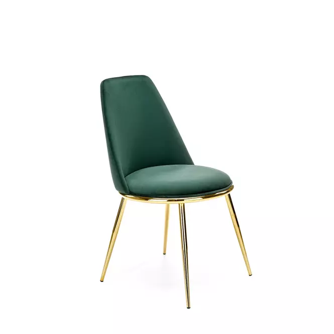 Krzesło K460 Velvet/Chrom C. Zielony