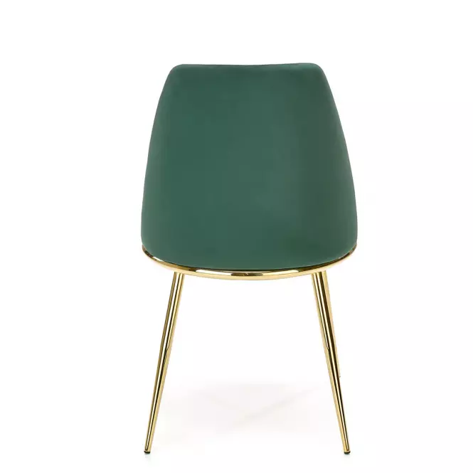 Krzesło K460 Velvet/Chrom C. Zielony