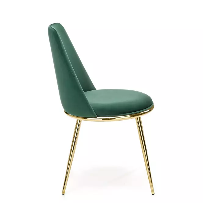 Krzesło K460 Velvet/Chrom C. Zielony