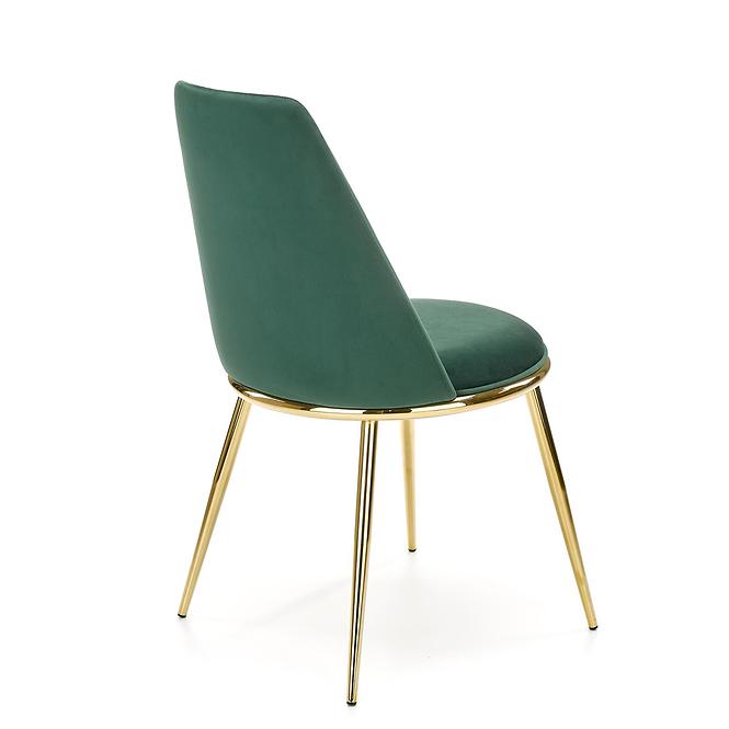 Krzesło K460 Velvet/Chrom C. Zielony