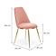 Krzesło K460 Velvet/Chrom Różowy,2
