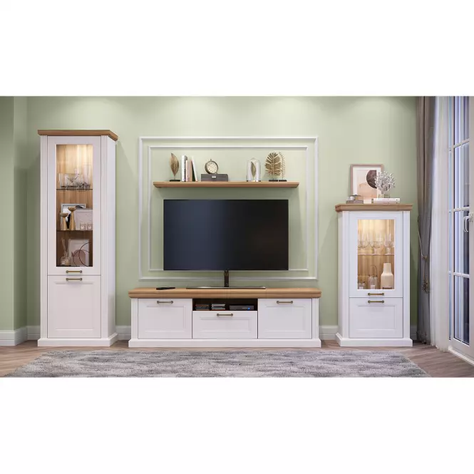 Ława Tara KLS white/pacific walnut,5