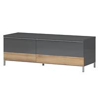 Szafka RTV Onyx TV130-1K1F/ON lakierowana anthracite/pacific walnut