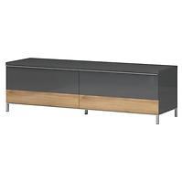 Szafka RTV Onyx TV150-2F/ON lakierowana anthracite/pacific walnut