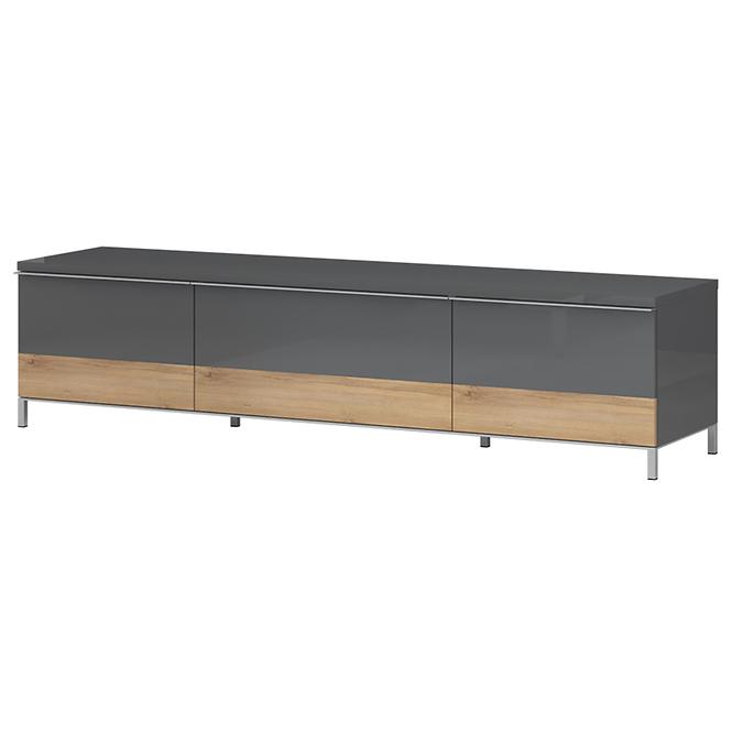 Szafka RTV Onyx TV180-2K1F/ON lakierowana anthracite/pacific walnut