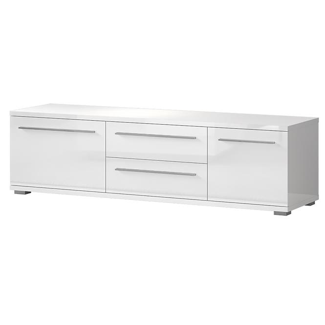 Szafka RTV Piano TV165-2K2F/PN-70/KA/70 lakierowane crystal white