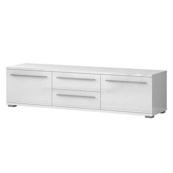 Szafka RTV Piano TV180-2K2F/PN-70/KA/70 lakierowane crystal white