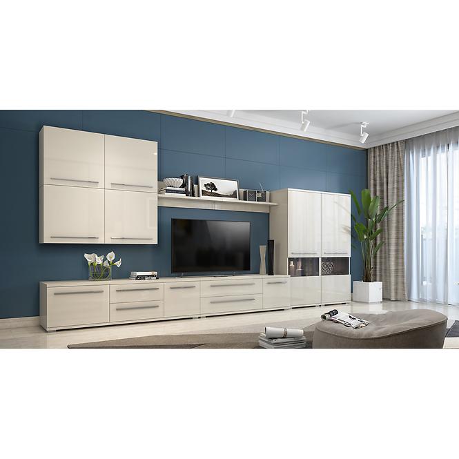 Szafka RTV Piano TV165-2K2F/PN-71/KA/71 lakierowane beige