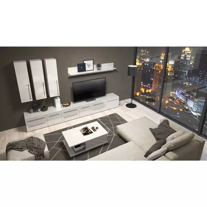 Szafka RTV Piano TV165-2K2F/PN-71/KA/71 lakierowane beige,6