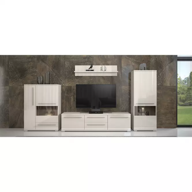 Szafka RTV Piano TV165-2K2F/PN-71/KA/71 lakierowane beige,7