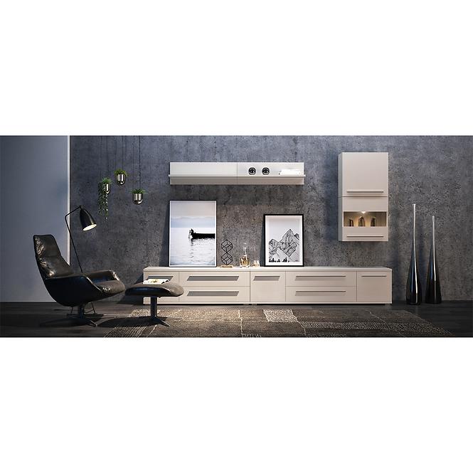 Szafka RTV Piano TV180-2K2FV/PN-71/KA/71 lakierowane beige