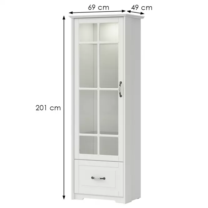 Witryna Evergreen EG-V11S polar pine/ivory