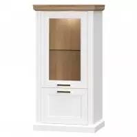 Witryna Tara-V2S white/pacific walnut Witryna Tara-V2S white/pacific walnut