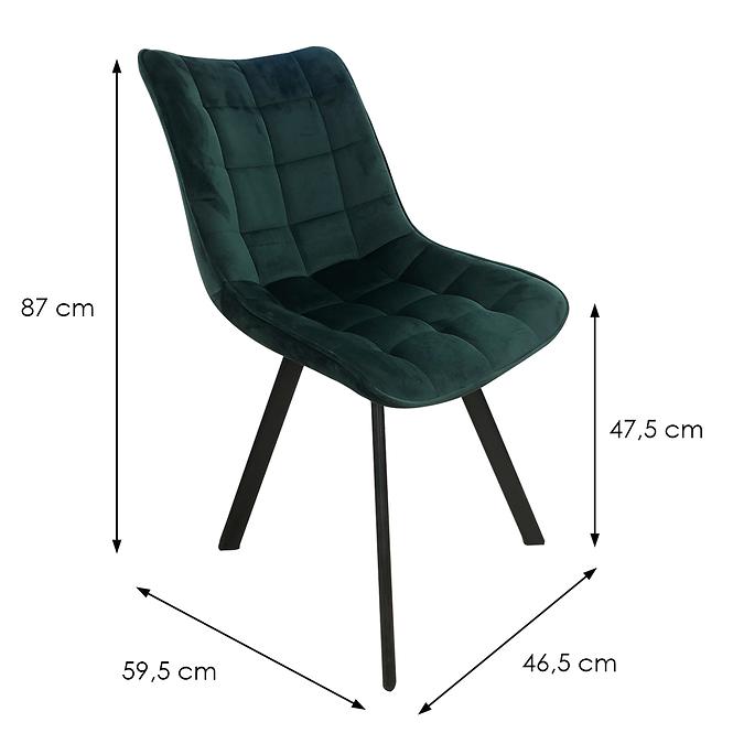 Krzesło W132 zielone nogi czarne