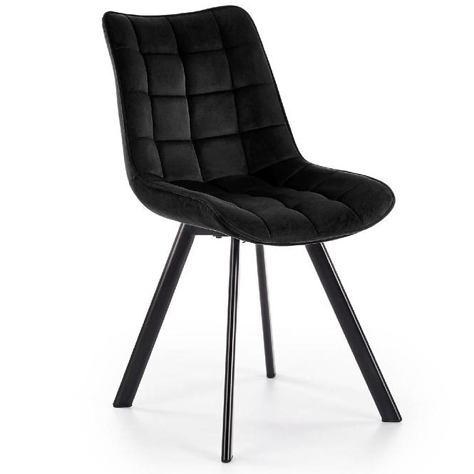 Krzesło W132 czarne nogi czarne