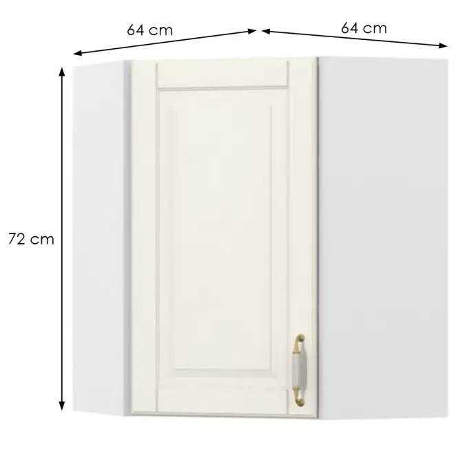 Szafka kuchenna Evergreen V7-UG-1K/4 ivorymat