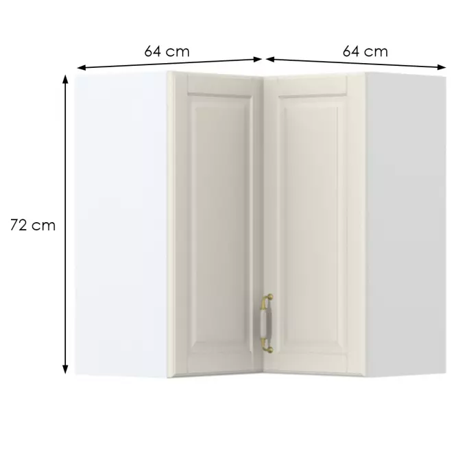 Szafka kuchenna Evergreen V7-UG-2K/4 ivorymat