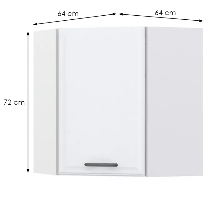 Szafka kuchenna Evia v7-ug-1k/4 pearl grey mat