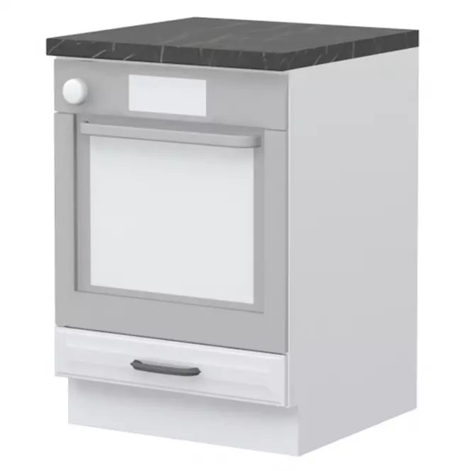Szafka kuchenna Evia r-60-r/4 korpus pearl grey mat