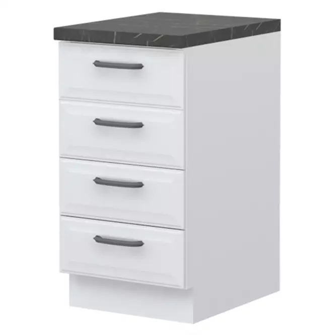 Szafka kuchenna Evia r-45-4f/4 4s pearl grey mat