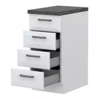 Szafka kuchenna Evia r-40-4mbox/4 4s pearl grey mat Szafka kuchenna Evia r-40-4mbox/4 4s pearl grey mat