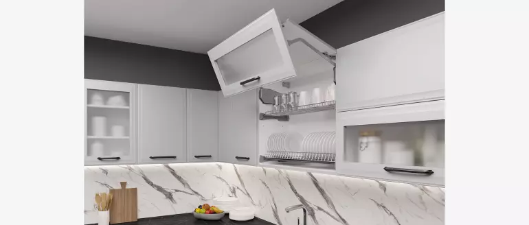 Szafka kuchenna Evia r-40-4mbox/4 4s pearl grey mat