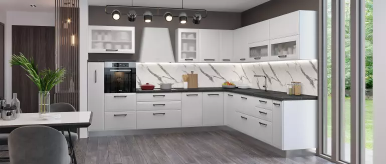 Szafka kuchenna Evia r-40-4mbox/4 4s pearl grey mat