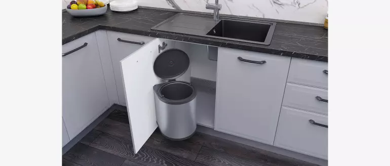 Szafka kuchenna Evia r-40-4mbox/4 4s pearl grey mat