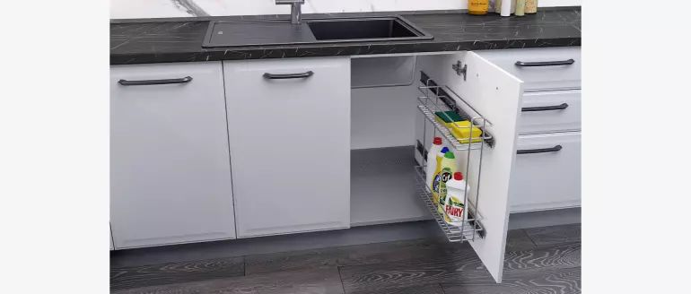 Szafka kuchenna Evia r-40-4mbox/4 4s pearl grey mat