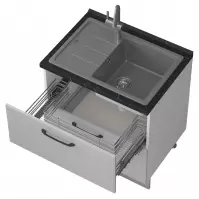 Szafka kuchenna Evia r-80-2mz/4 pearl grey mat Szafka kuchenna Evia r-80-2mz/4 pearl grey mat