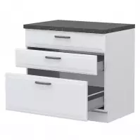 Szafka kuchenna Evia r-90-3mbox/4 pearl grey mat Szafka kuchenna Evia r-90-3mbox/4 pearl grey mat
