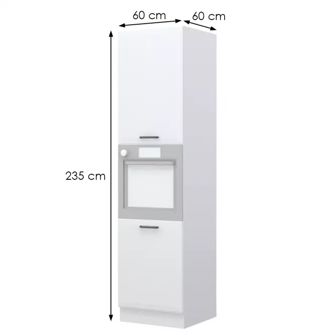 Szafka kuchenna Evia k23-60-2kr/4 pearl grey mat