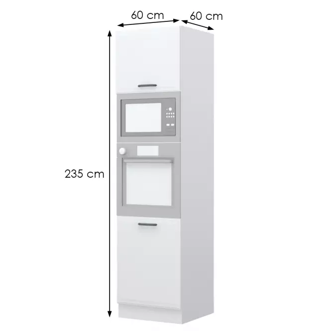 Szafka kuchenna Evia k23-60-rm/4 pearl grey mat