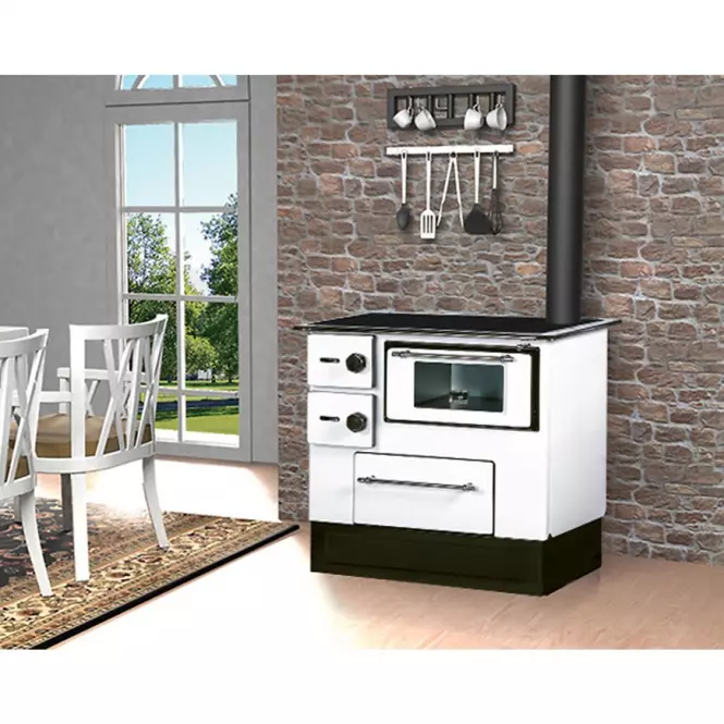 Kuchnia Regular 46 Eco biała 8 kW prawa