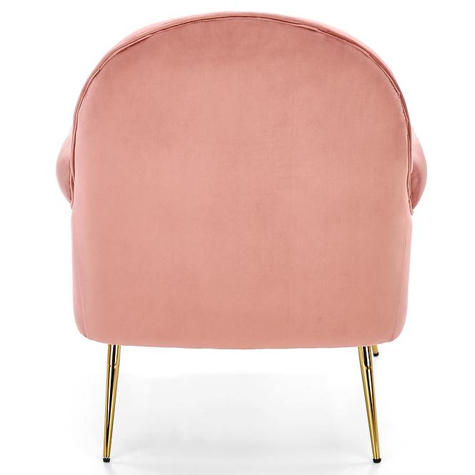 Fotel Santi różowy/złoty